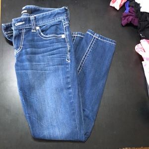 Express low rise skinny jeans